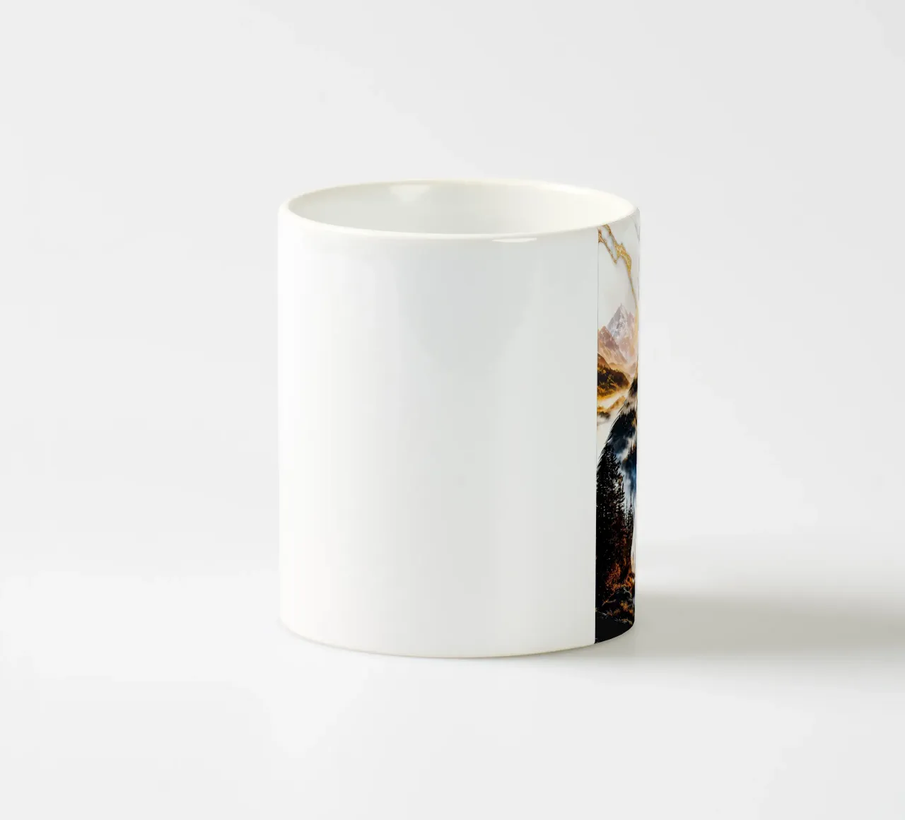 Animale lupo tazza in ceramica da Pierre Walton
