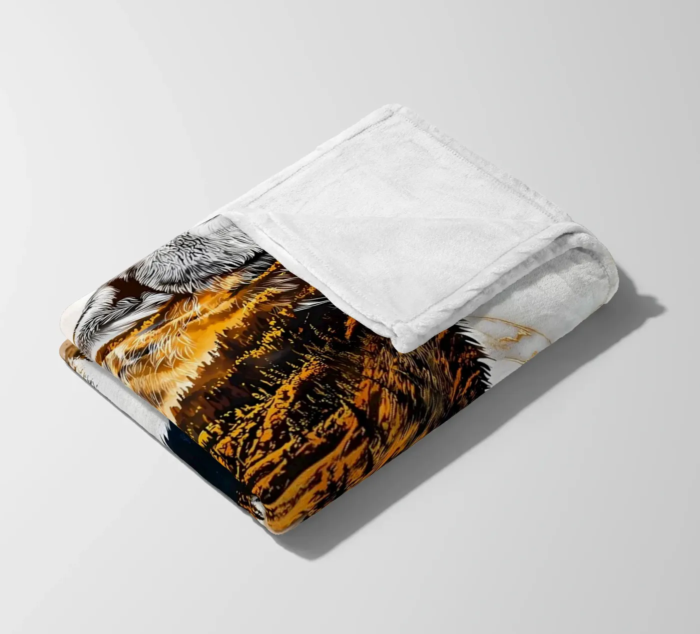 Wolf Dier fleecedeken van Pierre Walton