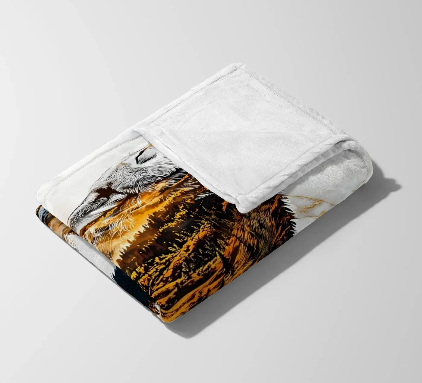 Wolf Dier fleecedeken van Pierre Walton