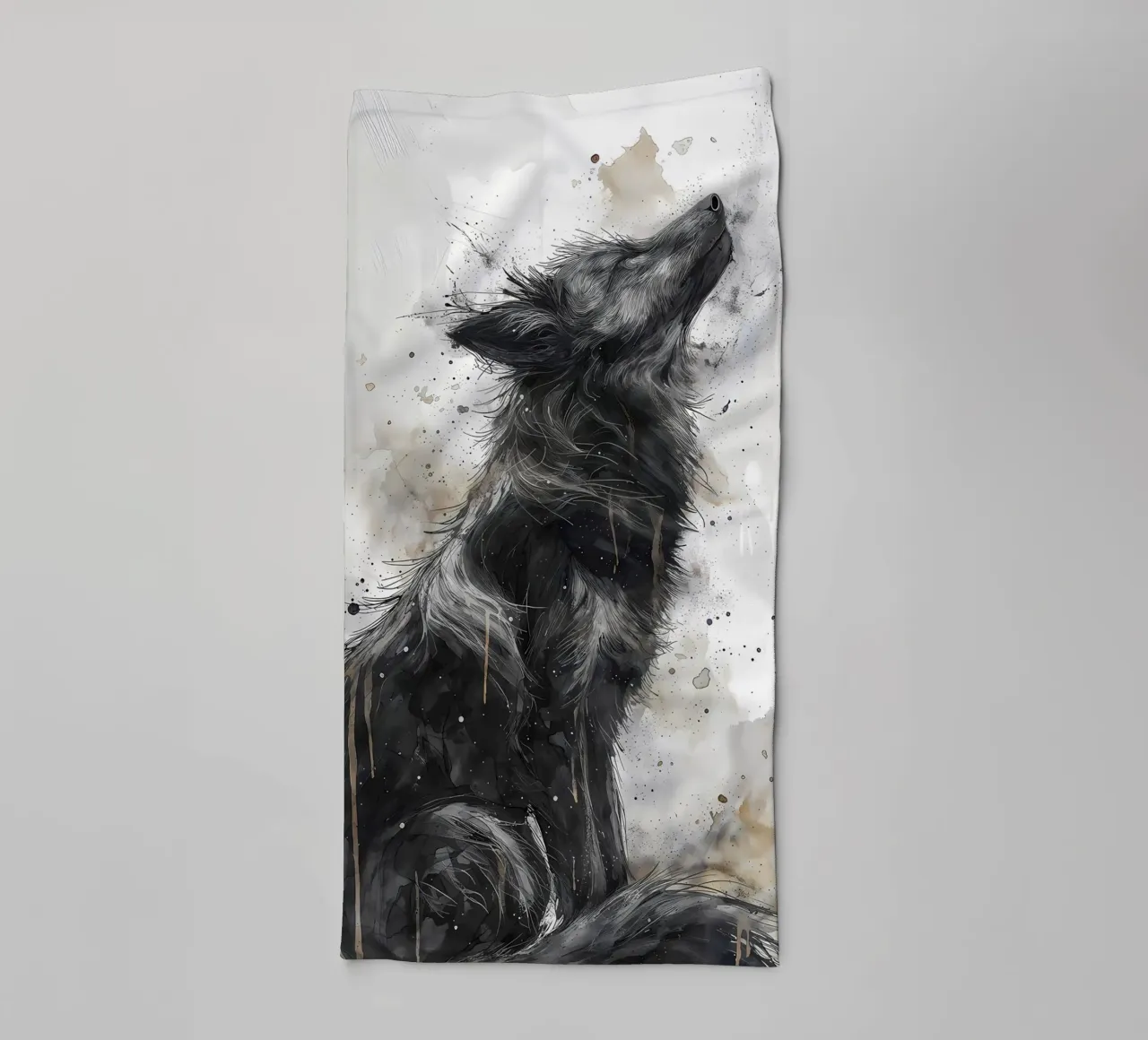 Animale lupo asciugamano da bagno da Pierre Walton