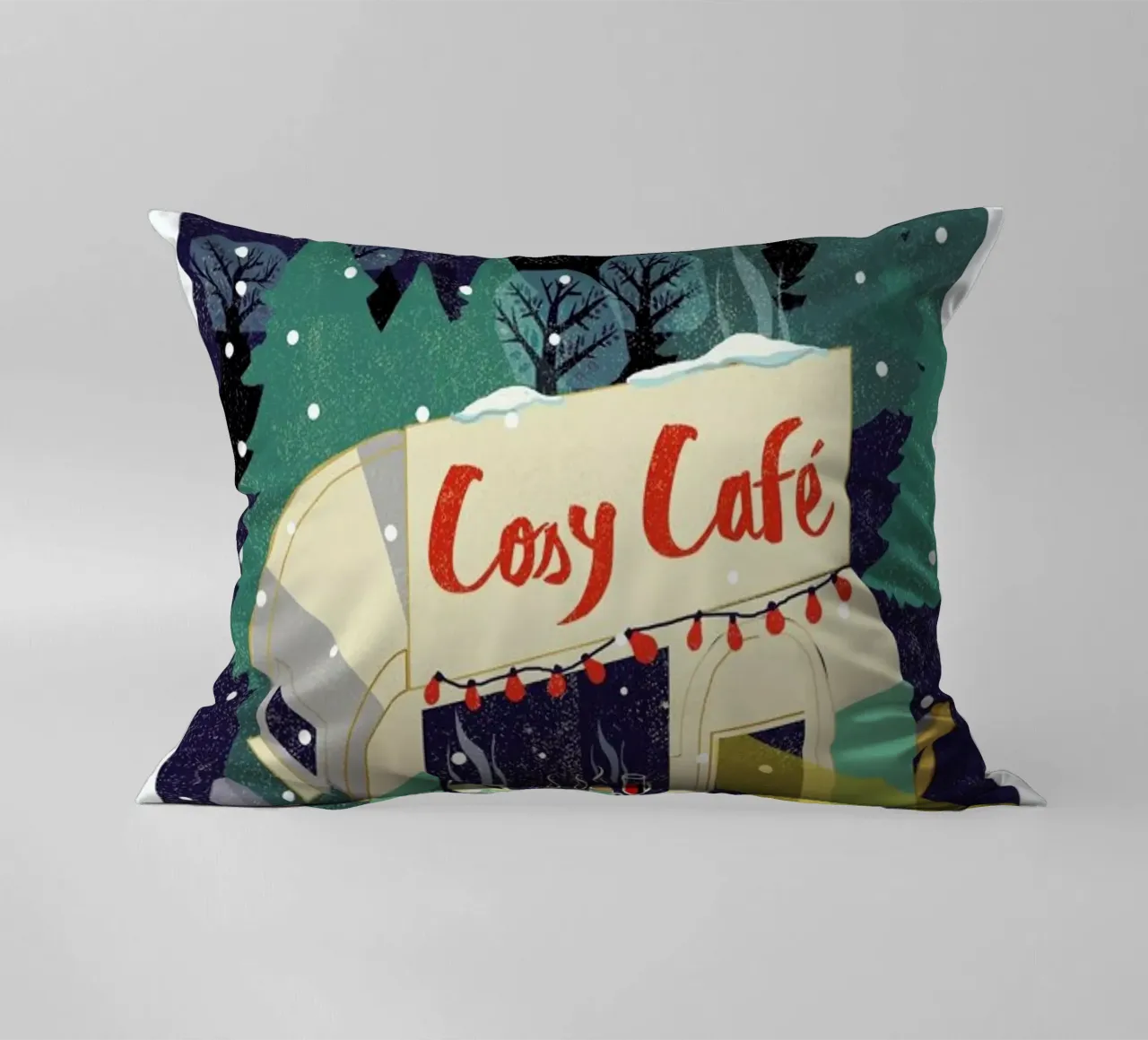 Cosy Cafe 2 cuscino da Rocket68