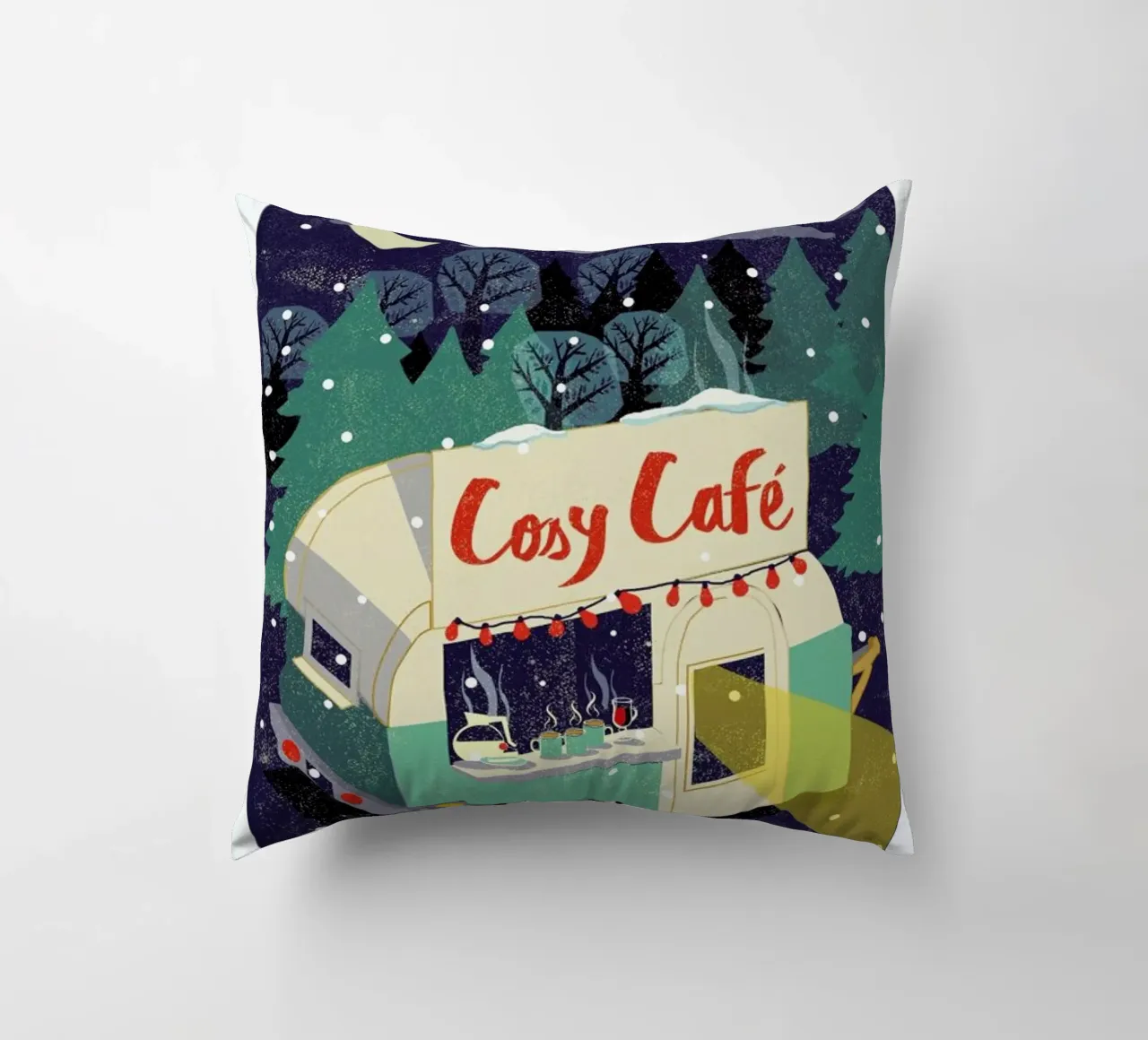 Cosy Cafe 2 cuscino da Rocket68