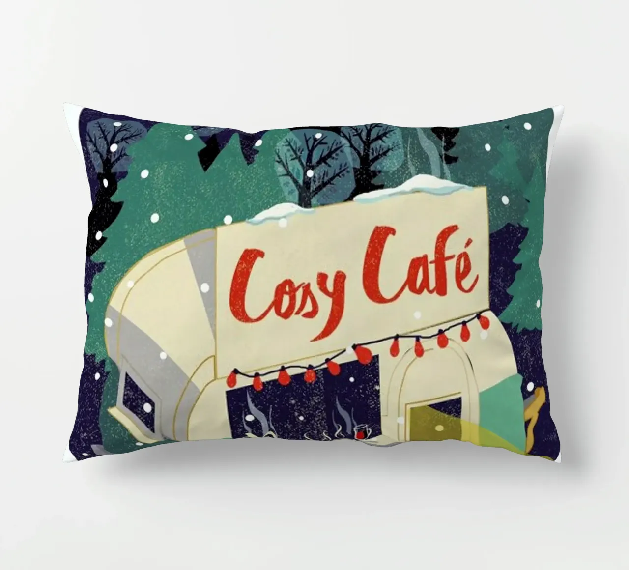 Cosy Cafe 2 cuscino da Rocket68