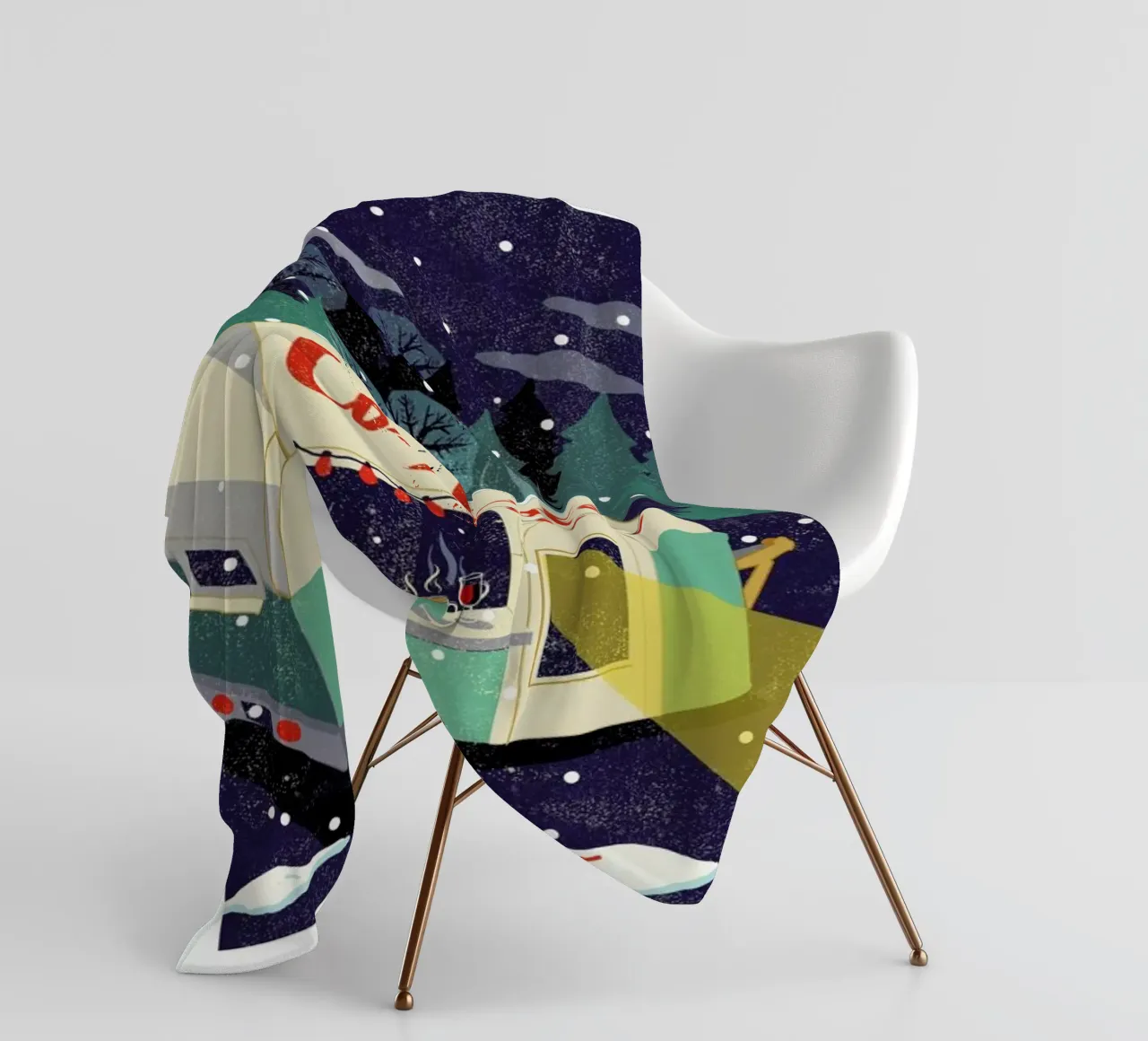 Cosy Cafe 2 coperta in pile da Rocket68