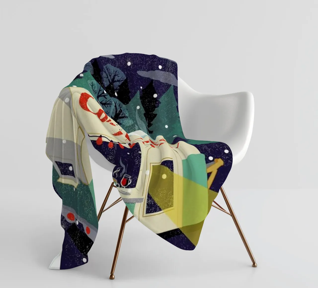 Cosy Cafe 2 coperta in pile da Rocket68