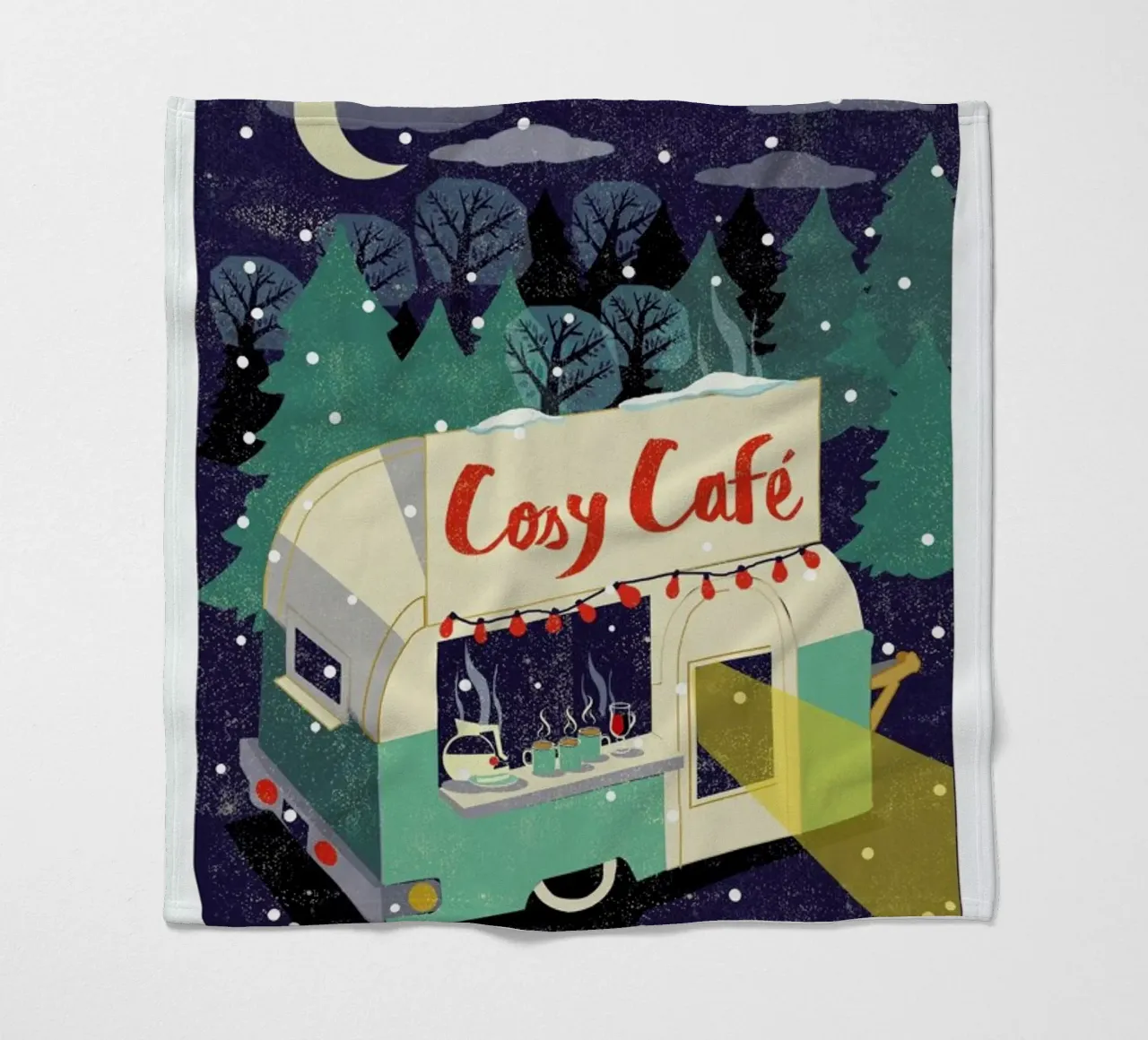 Cosy Cafe 2 coperta in pile da Rocket68