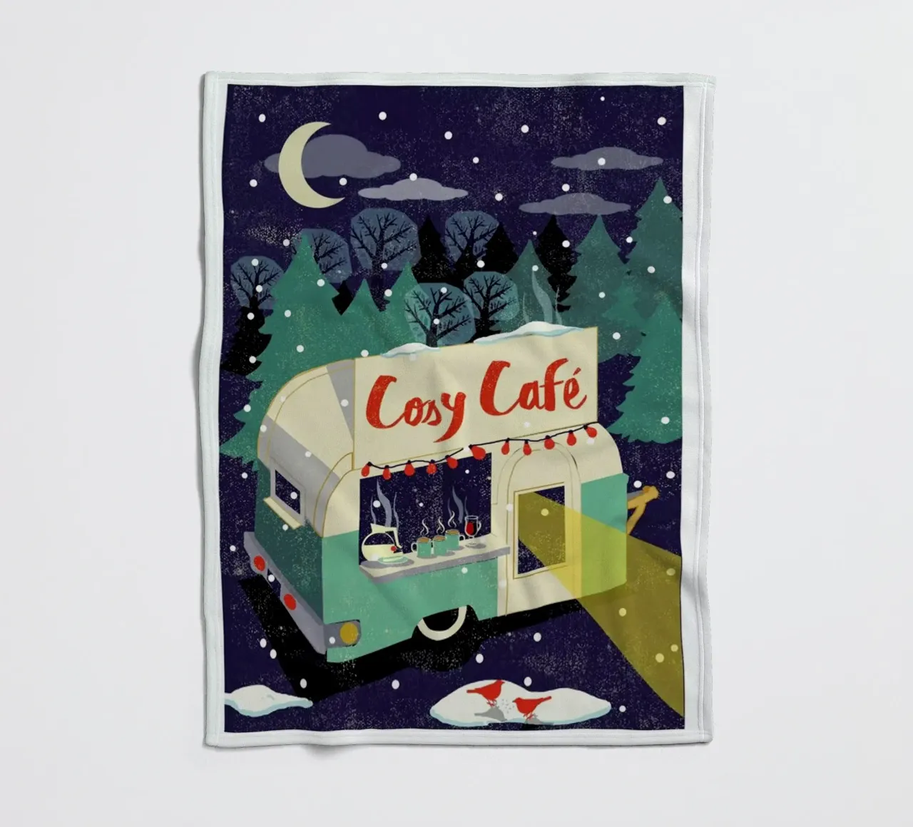 Cosy Cafe 2 coperta in pile da Rocket68
