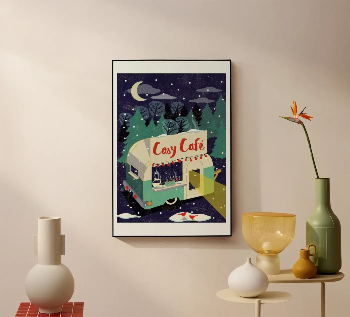 Cosy Cafe 2 acryl van Rocket68