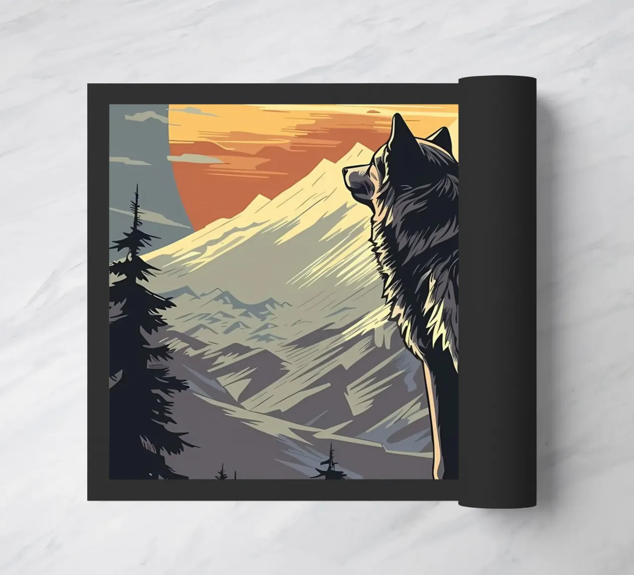 Wolf Dier deurmat van Pierre Walton