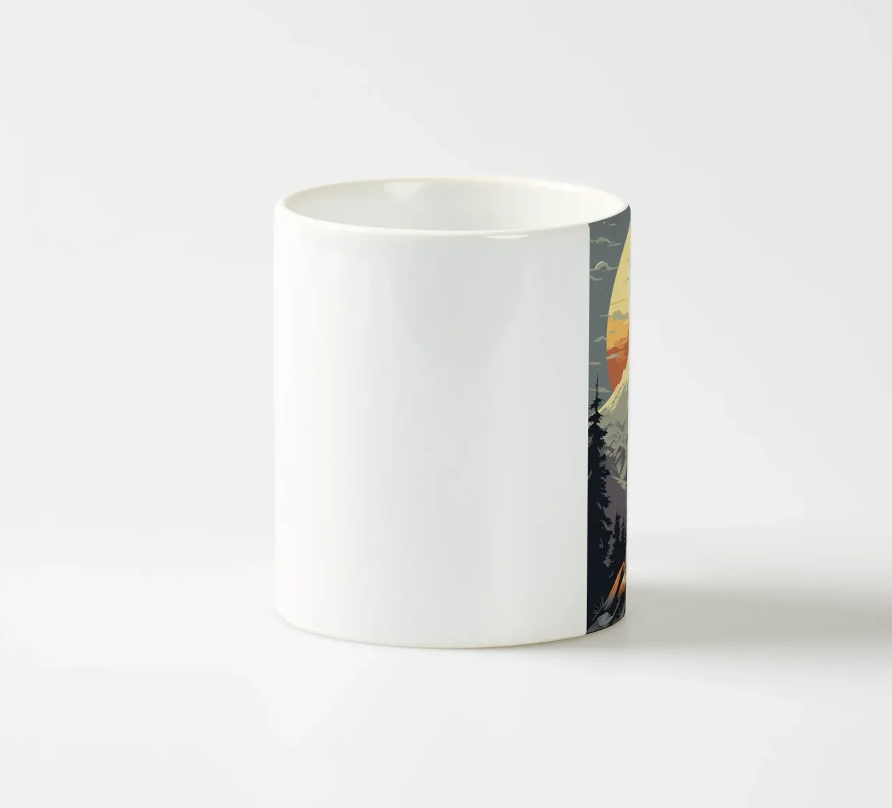 Animale lupo tazza in ceramica da Pierre Walton