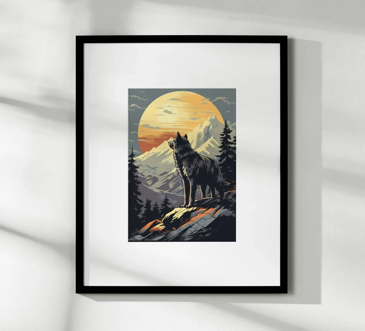 Animale lupo poster da Pierre Walton