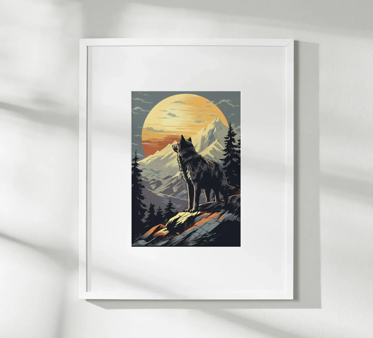 Animale lupo poster da Pierre Walton