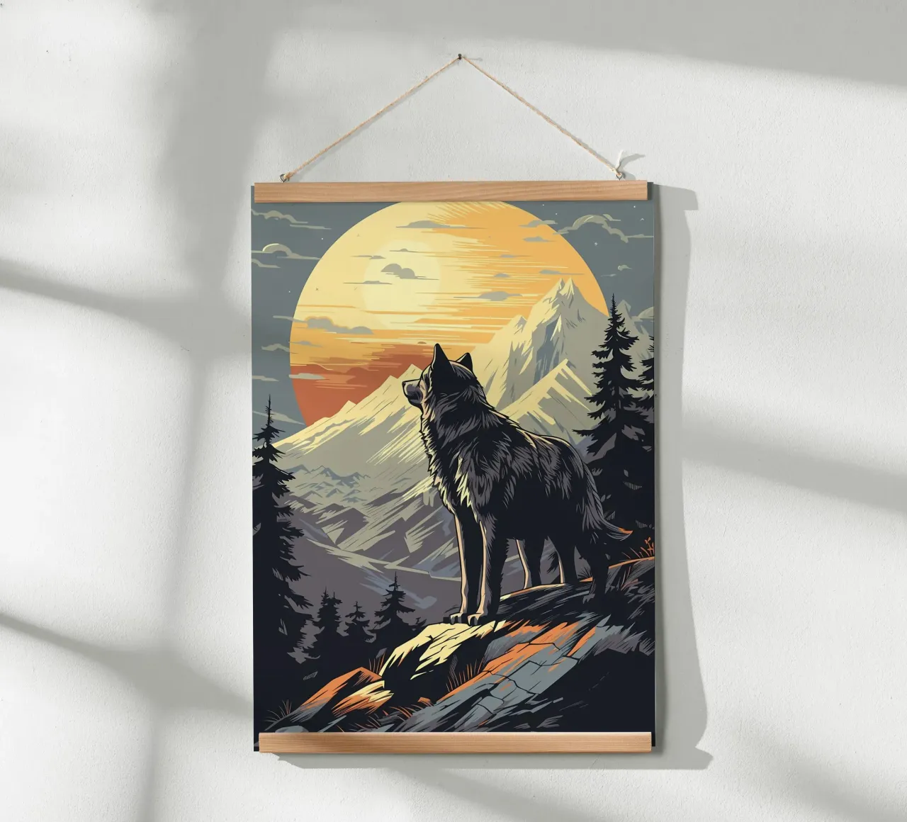 Animale lupo poster da Pierre Walton