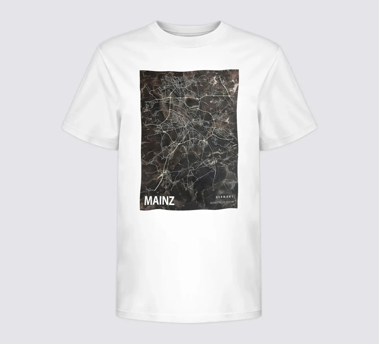 MAINZ STADTPLAN Kinder T-Shirt von Christopher Adams