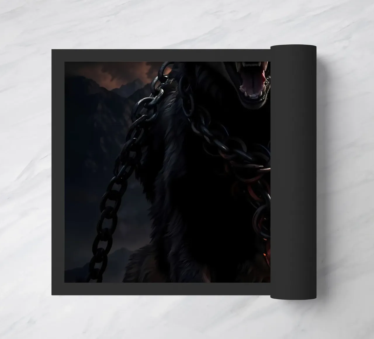 Wolf Dier deurmat van Pierre Walton