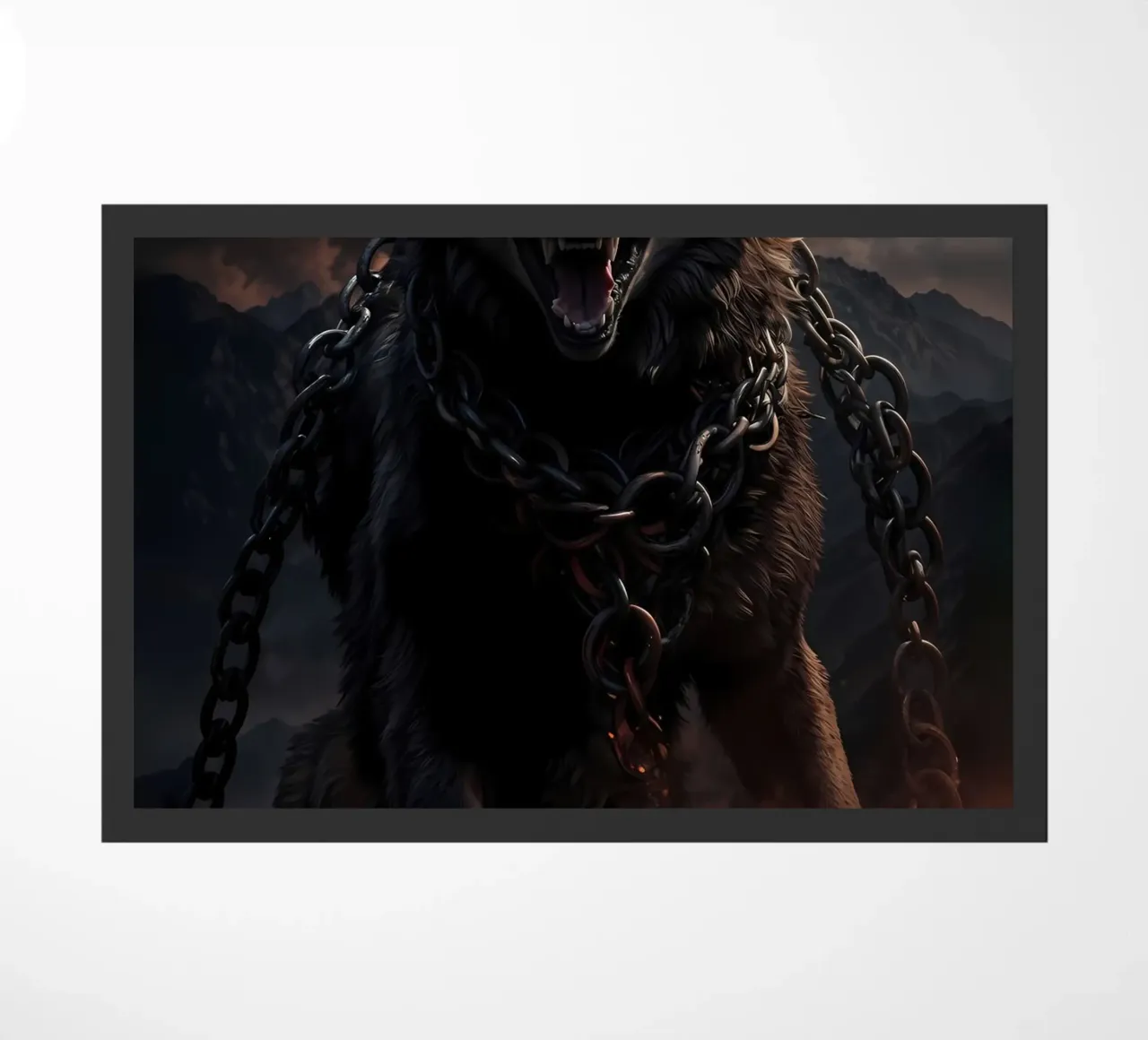 Wolf Dier deurmat van Pierre Walton