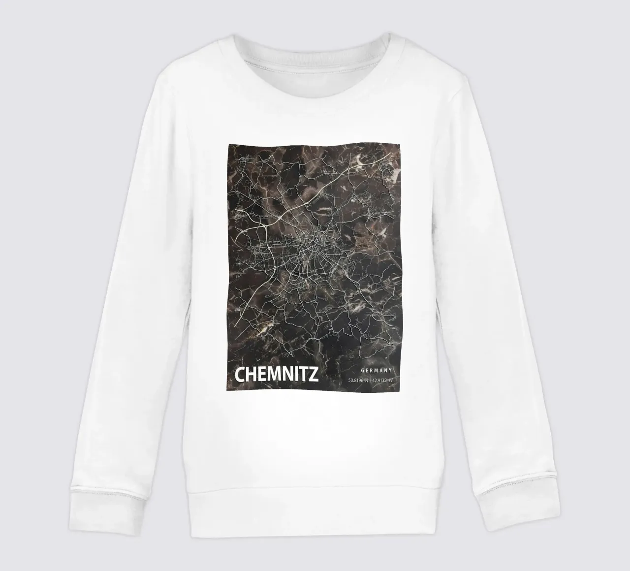 MAPPA DELLA CITTÀ DI CHEMNITZ felpa bambino da Christopher Adams