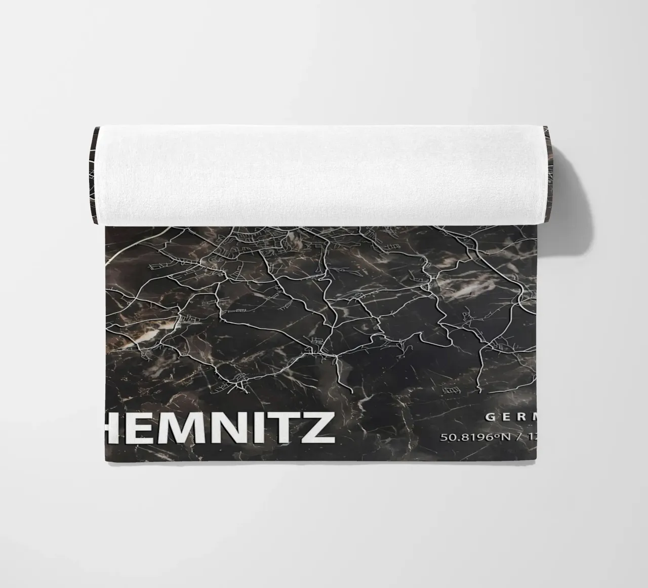STADSPLATTEGROND CHEMNITZ strandhanddoek van Christopher Adams