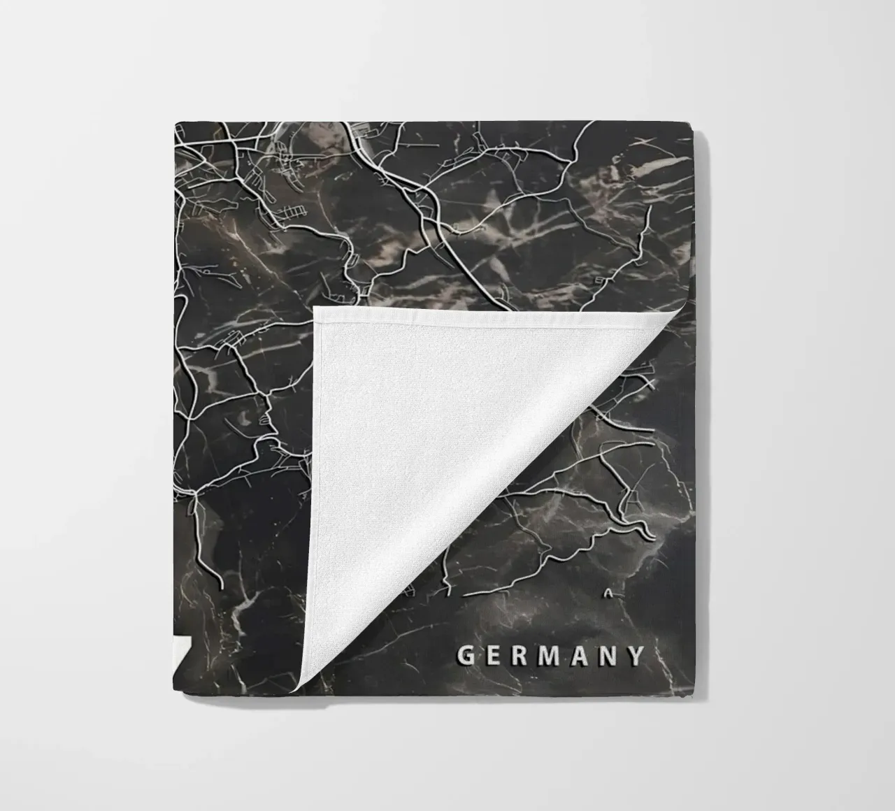 STADSPLATTEGROND CHEMNITZ strandhanddoek van Christopher Adams