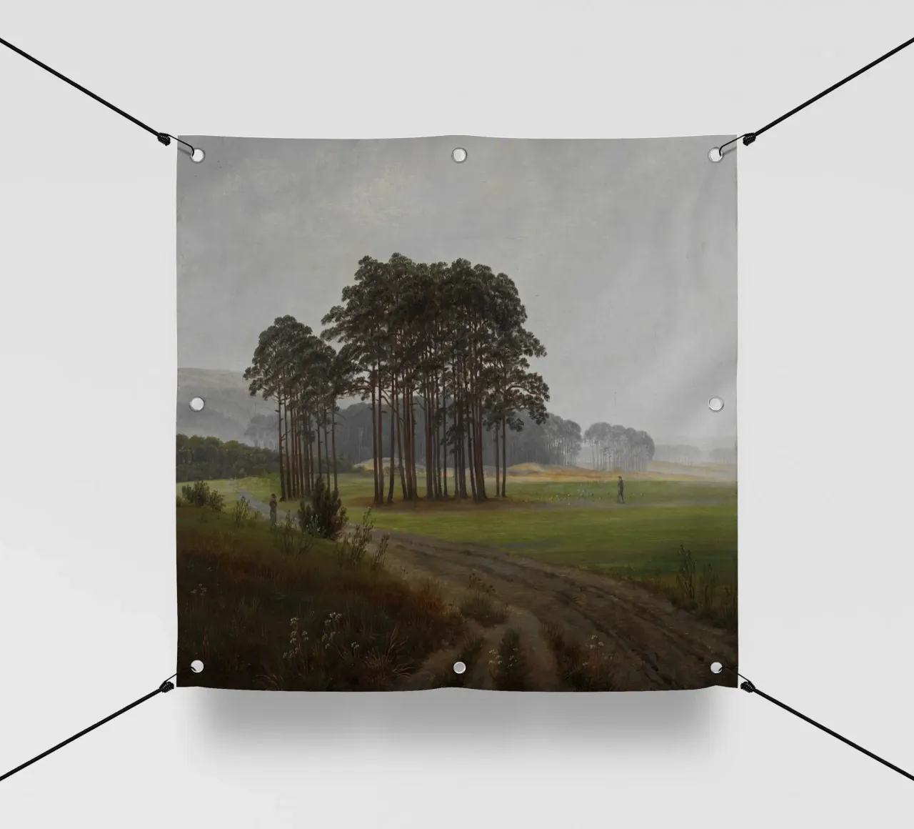 Caspar David Friedrich - Il Mezzogiorno telo in pvc da Timeless Artworks
