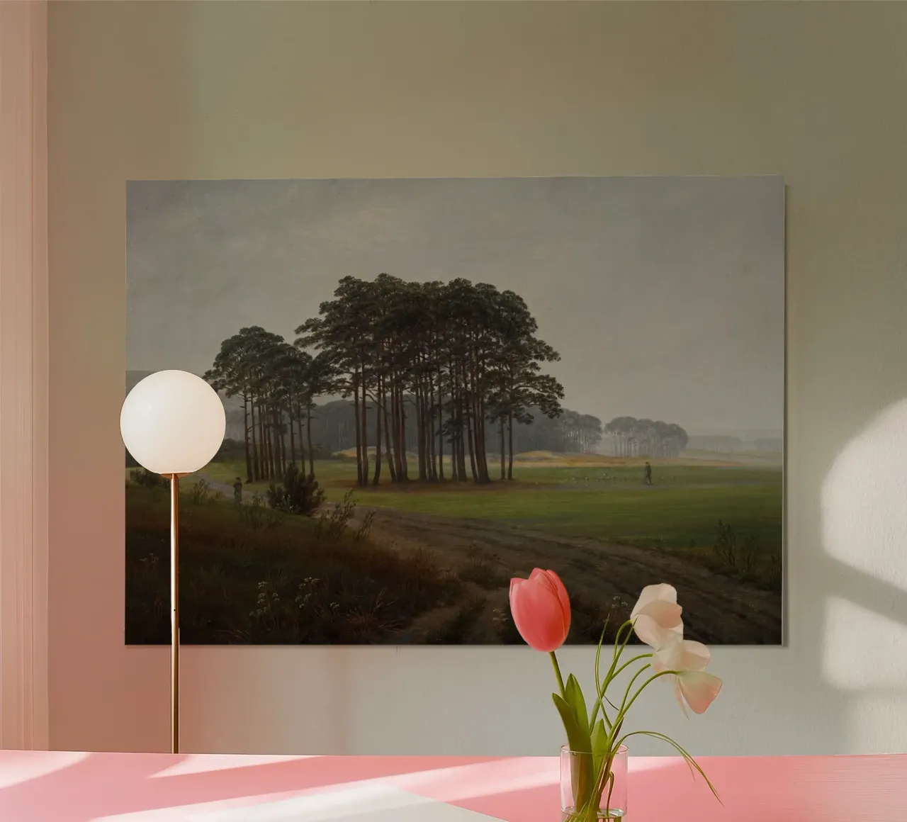 Caspar David Friedrich - De middag hahnemühle van Timeless Artworks