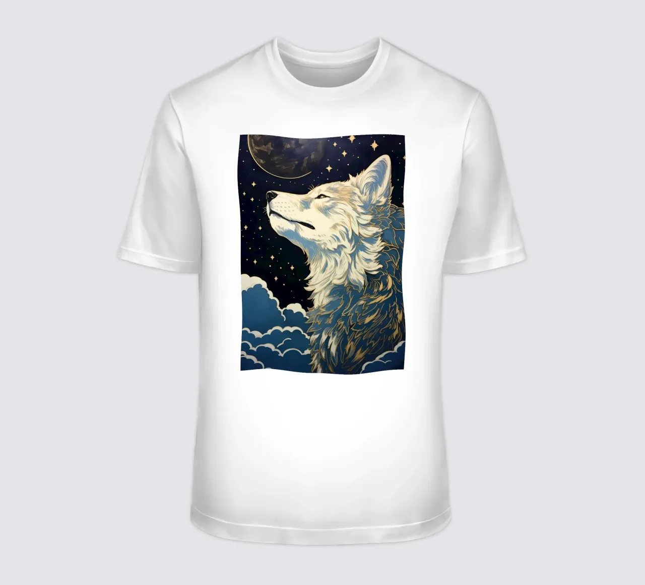 Animale lupo t-shirt da Pierre Walton