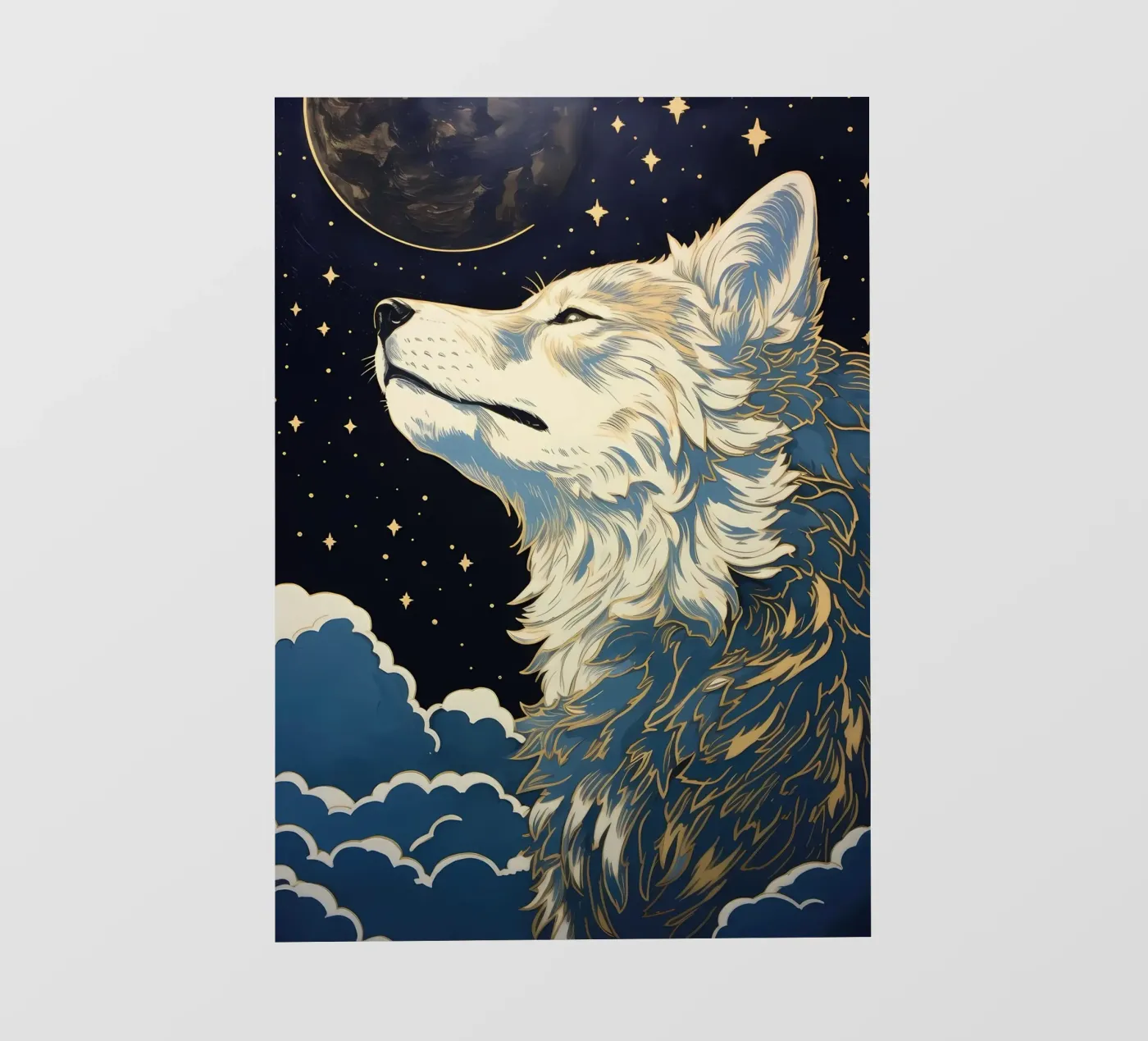 Wolf Dier fotobehang van Pierre Walton