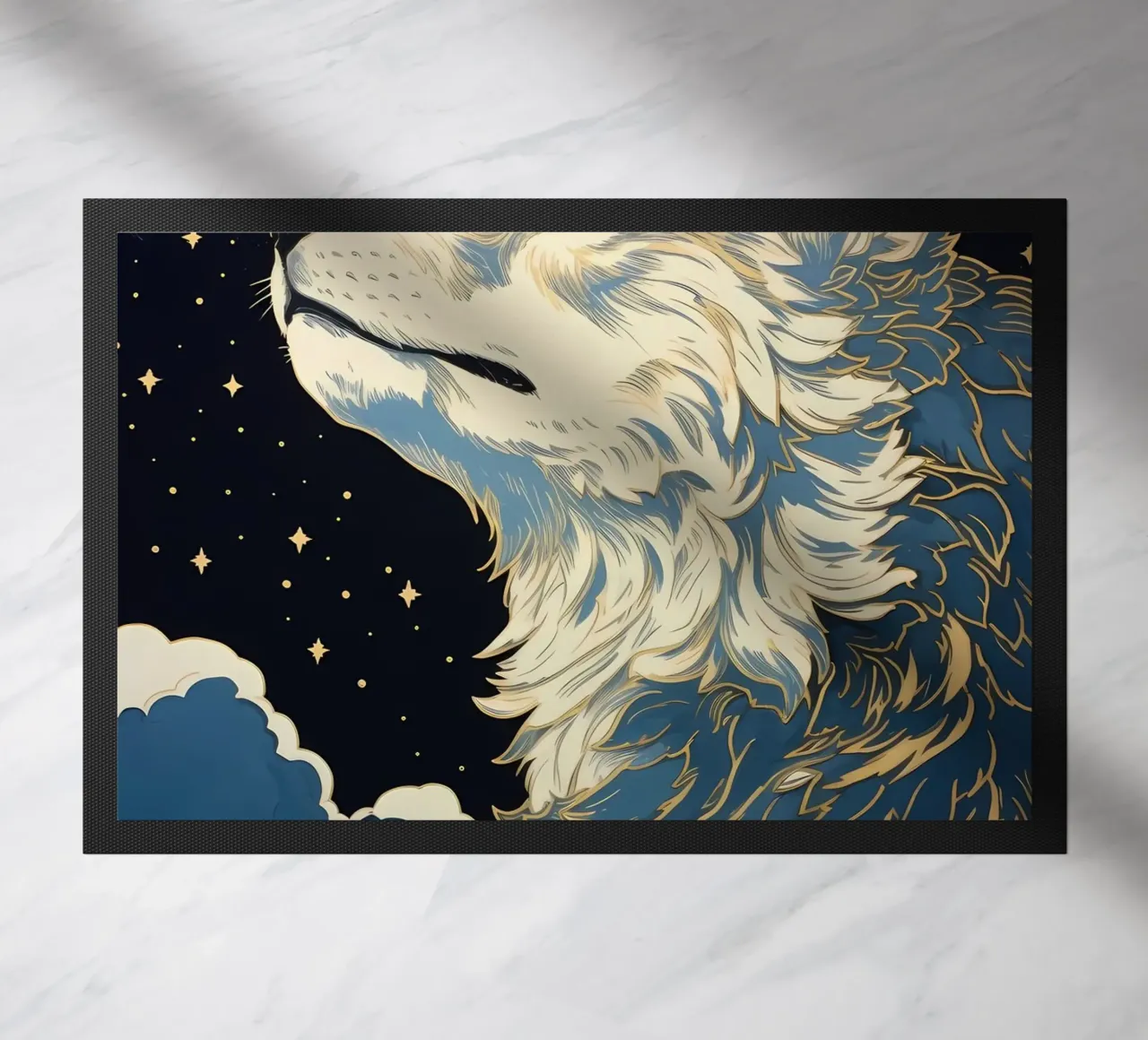 Wolf Dier deurmat van Pierre Walton