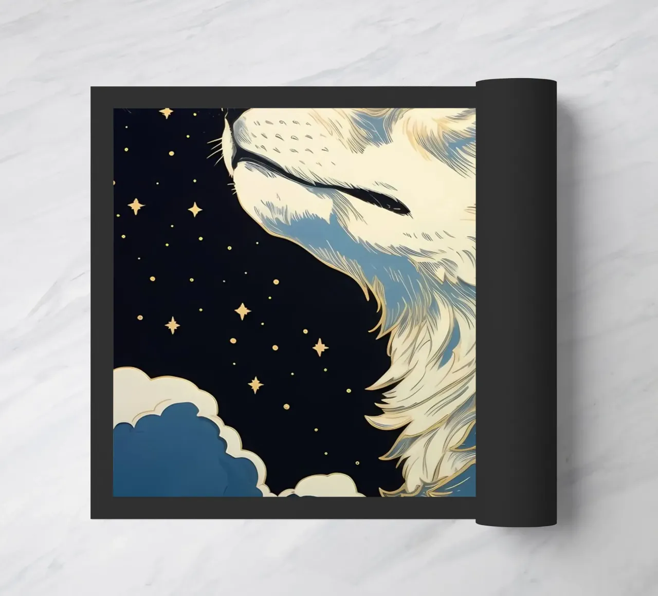 Wolf Dier deurmat van Pierre Walton