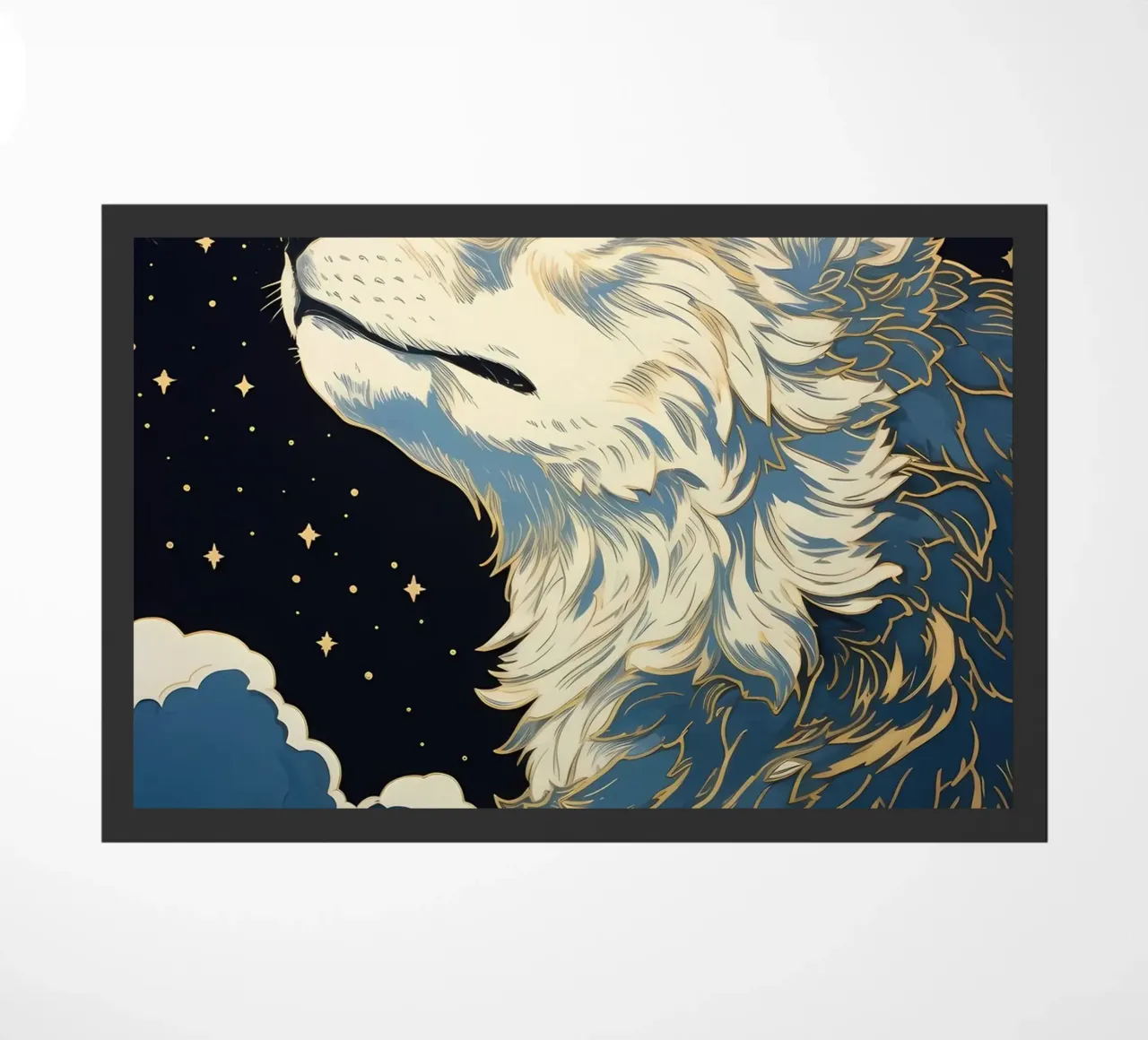 Wolf Dier deurmat van Pierre Walton