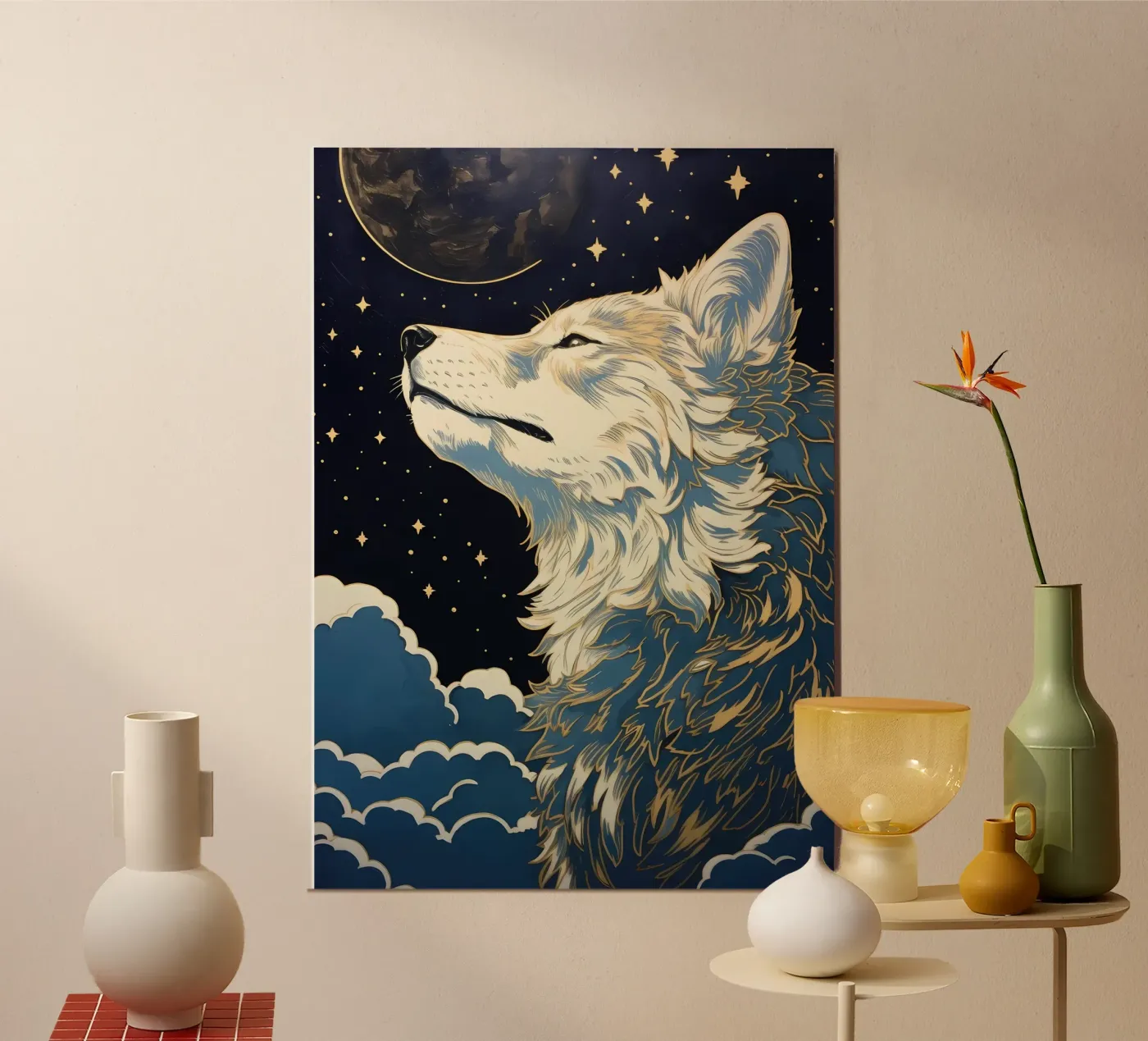 Animale lupo poster da Pierre Walton