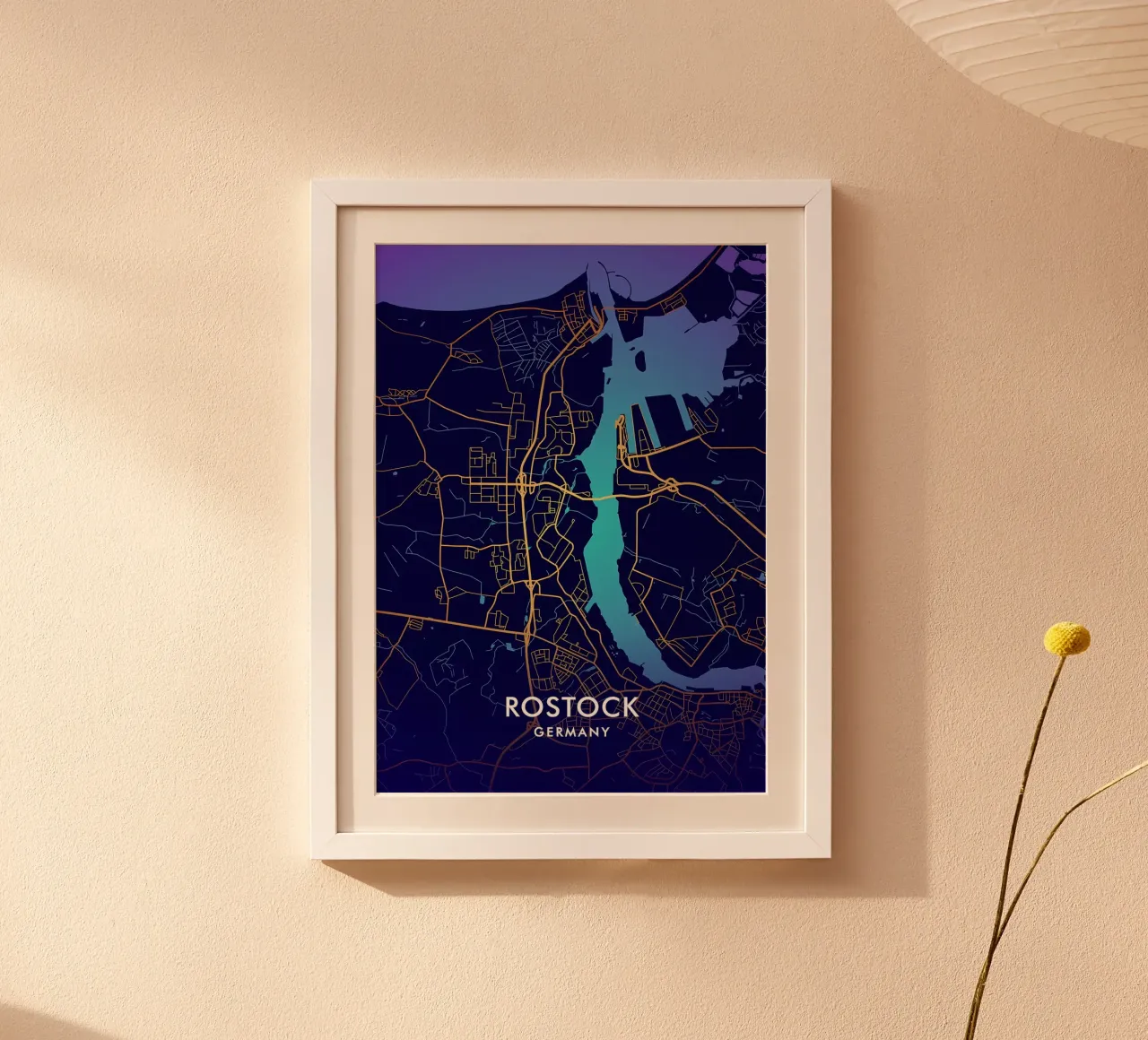 Rostock poster con telaio in plastica da Christopher Adams