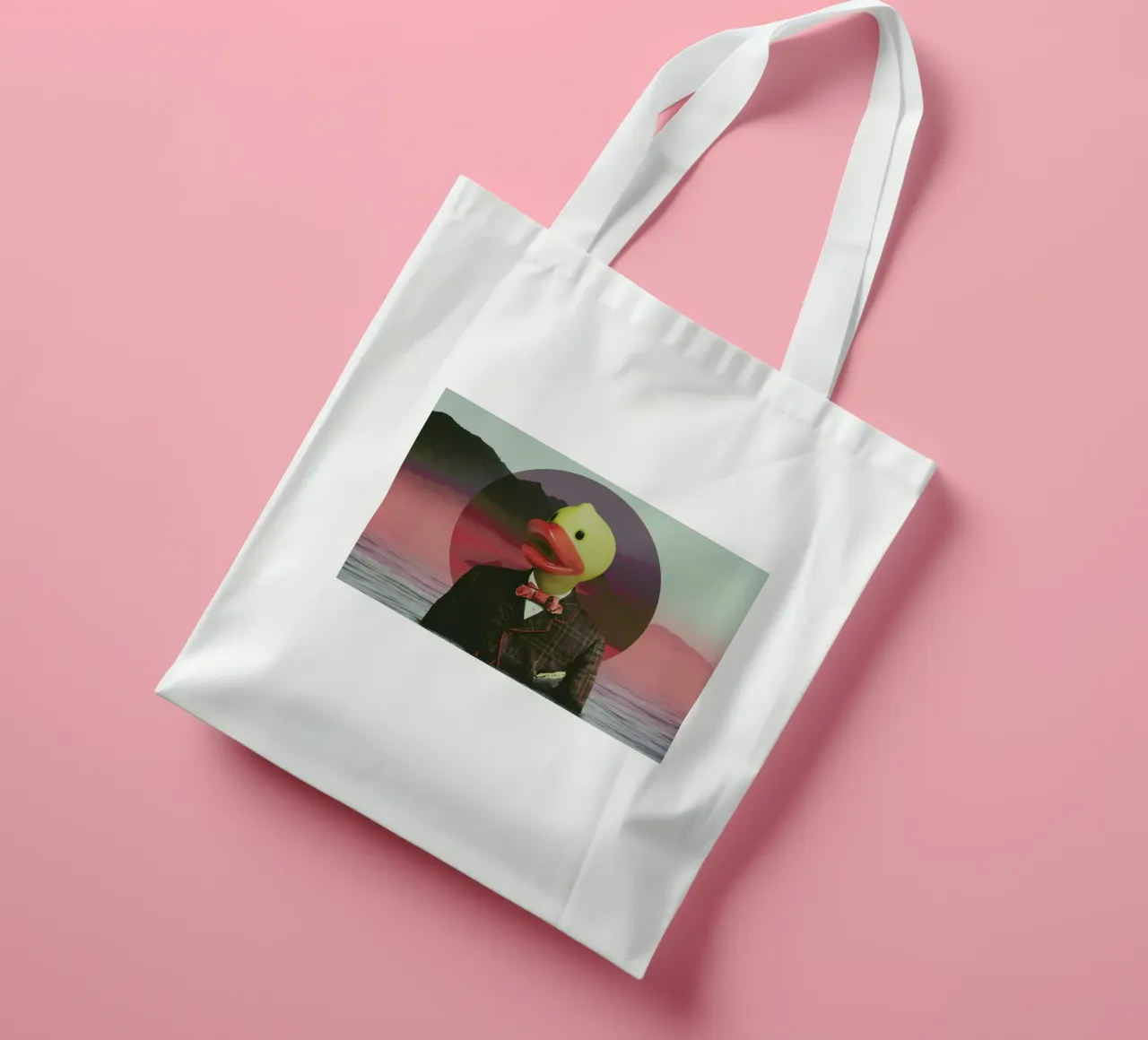 Rubber Ducky borsa in juta da Ali Gulec