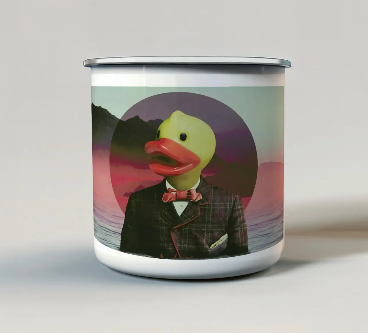 Rubber Ducky enamel mug by Ali Gulec
