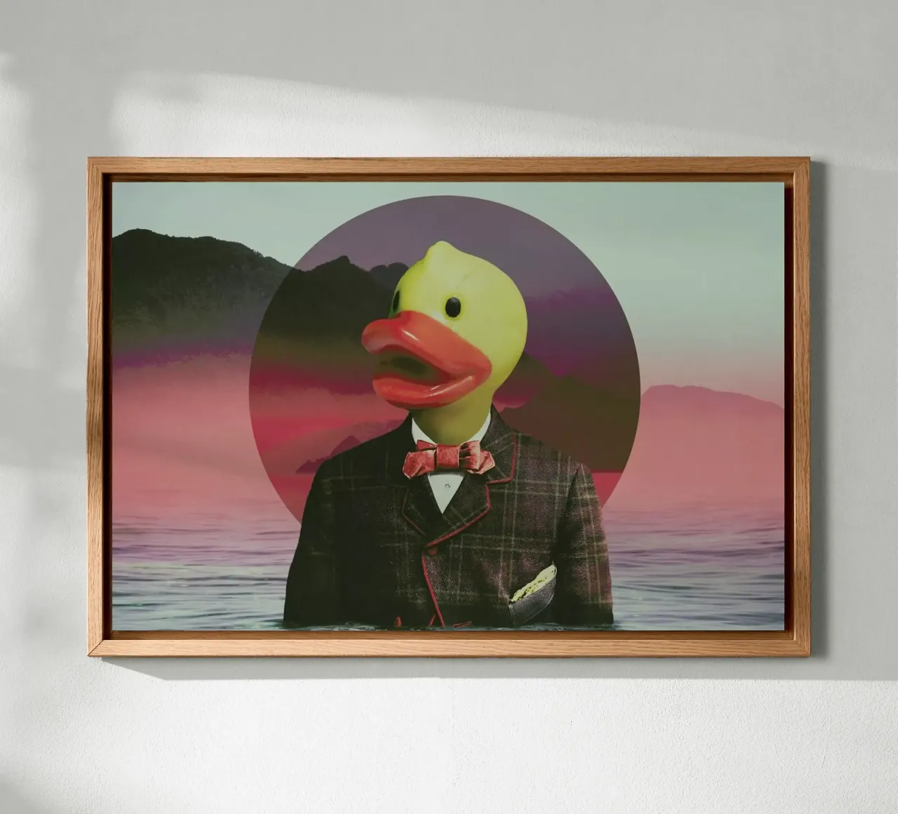 Rubber Ducky tela con Cornice a cassetta da Ali Gulec