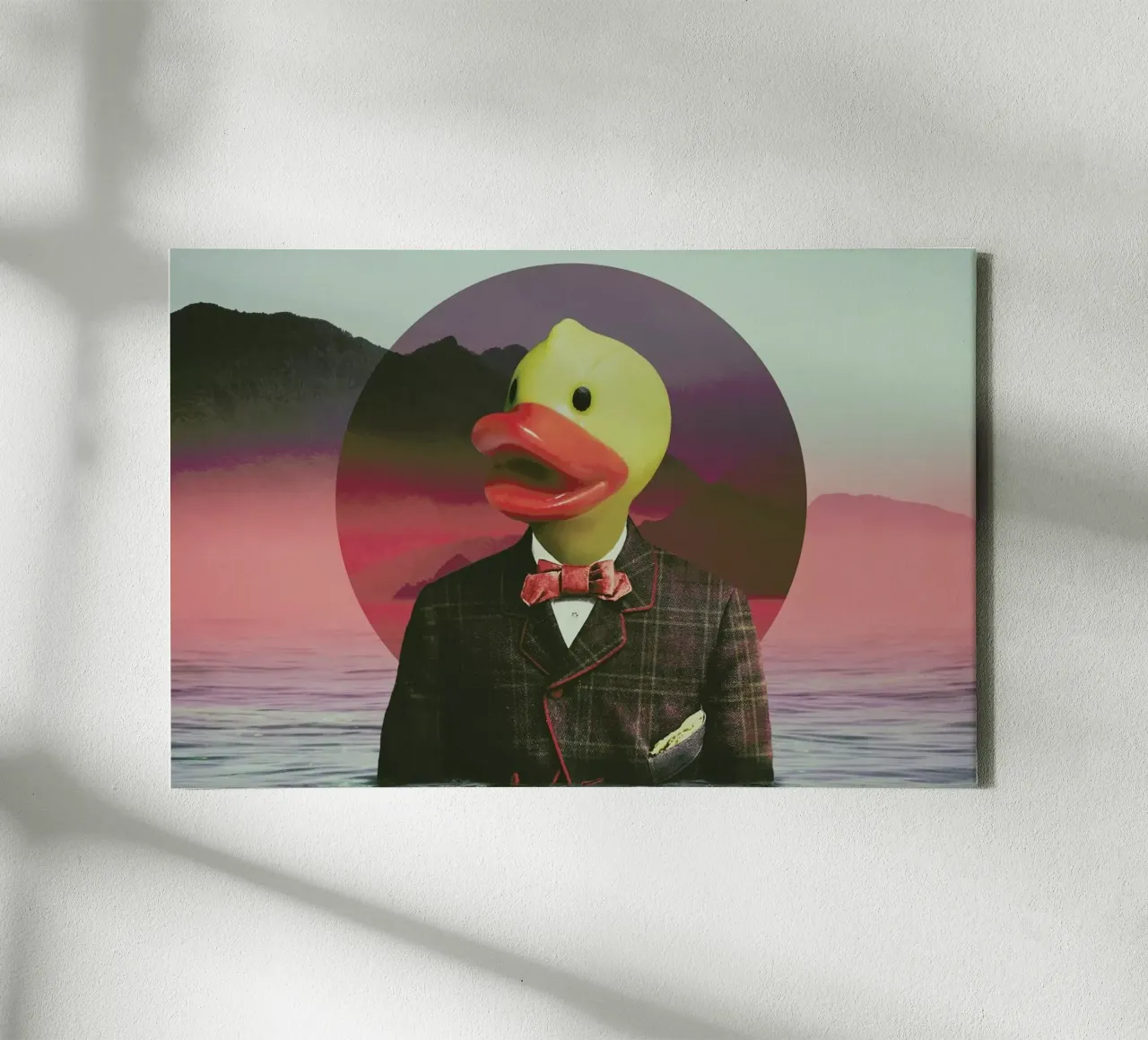 Rubber Ducky tela con Cornice a cassetta da Ali Gulec