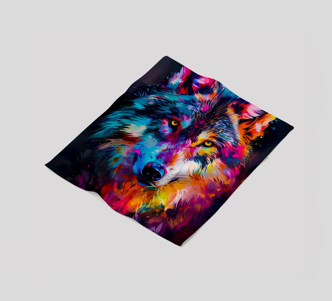 Wolf Dier fleecedeken van Pierre Walton