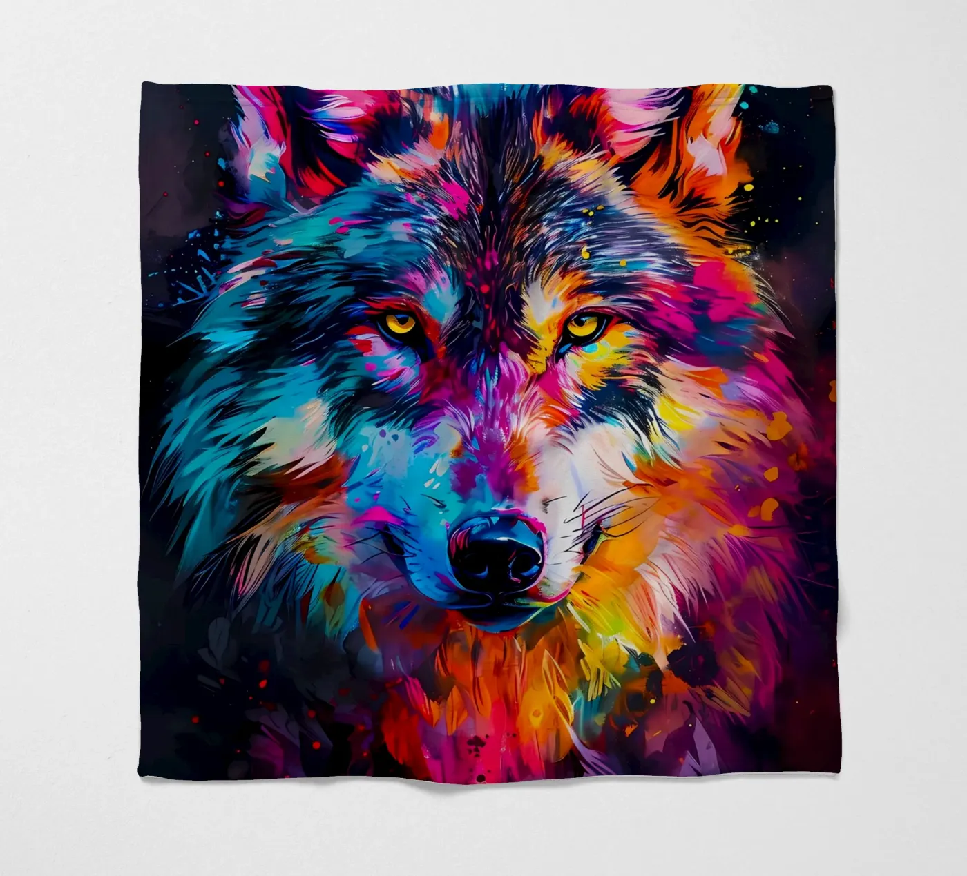 Wolf Dier fleecedeken van Pierre Walton