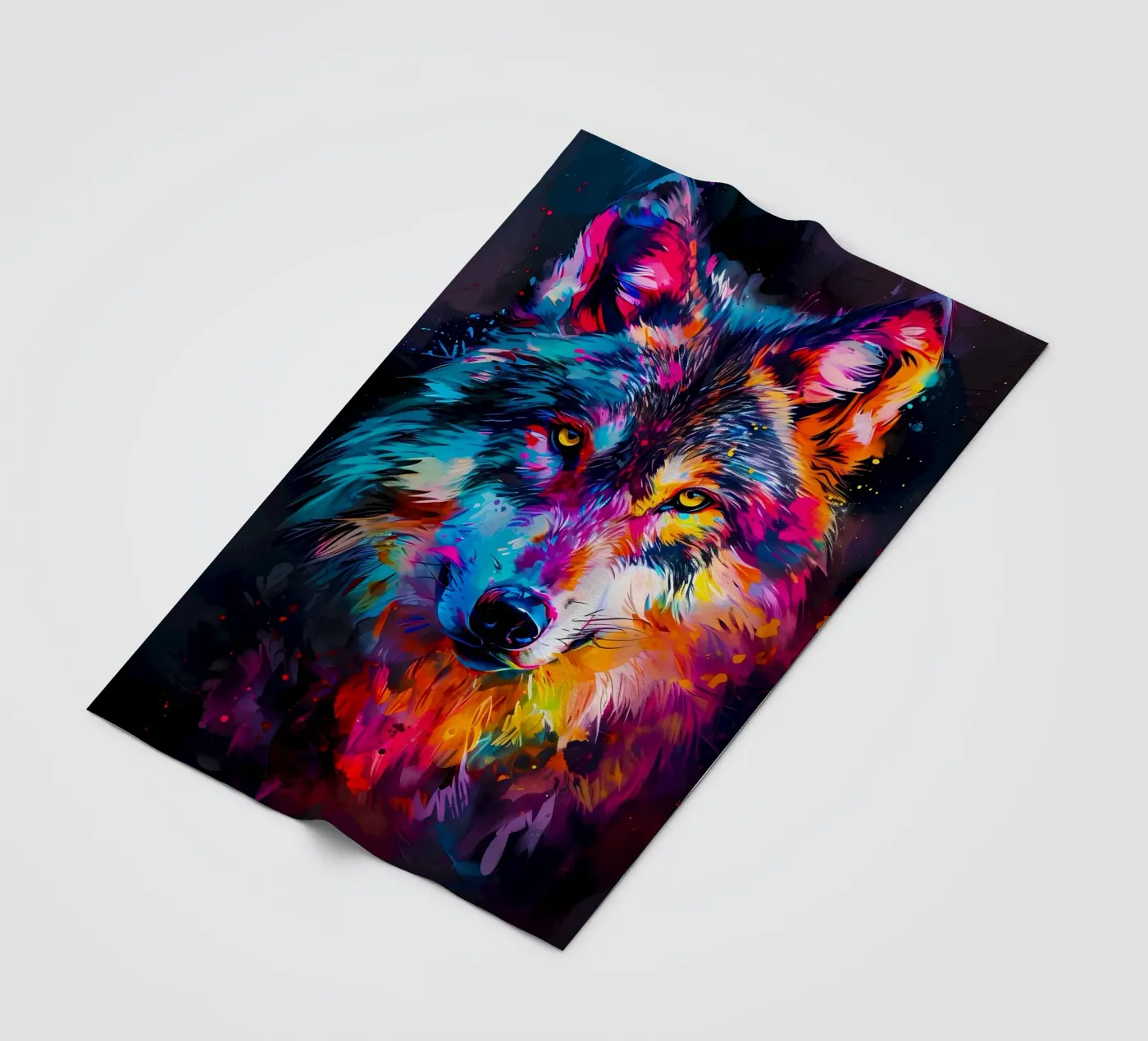 Wolf Dier fleecedeken van Pierre Walton