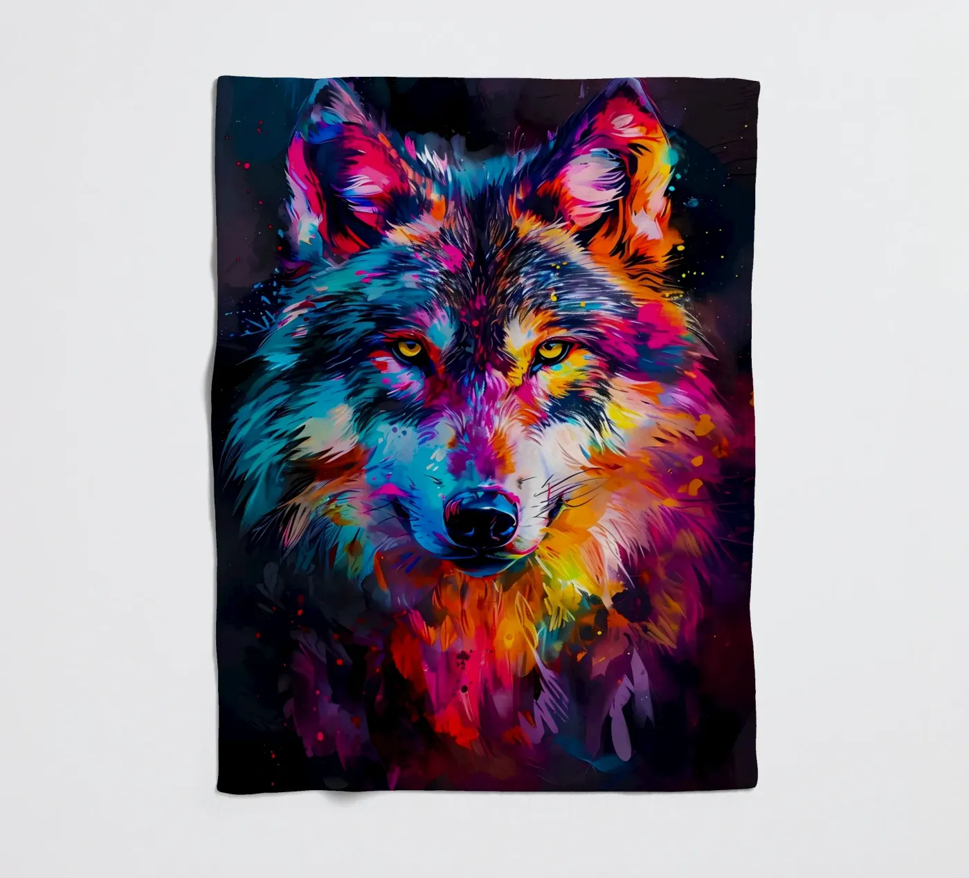 Wolf Dier fleecedeken van Pierre Walton