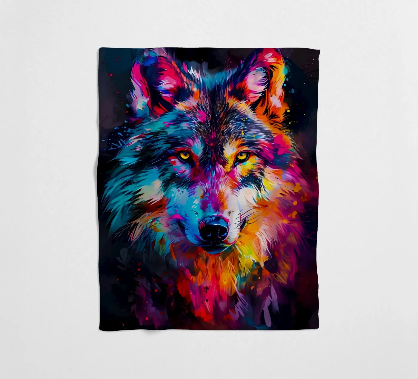 Wolf Dier fleecedeken van Pierre Walton