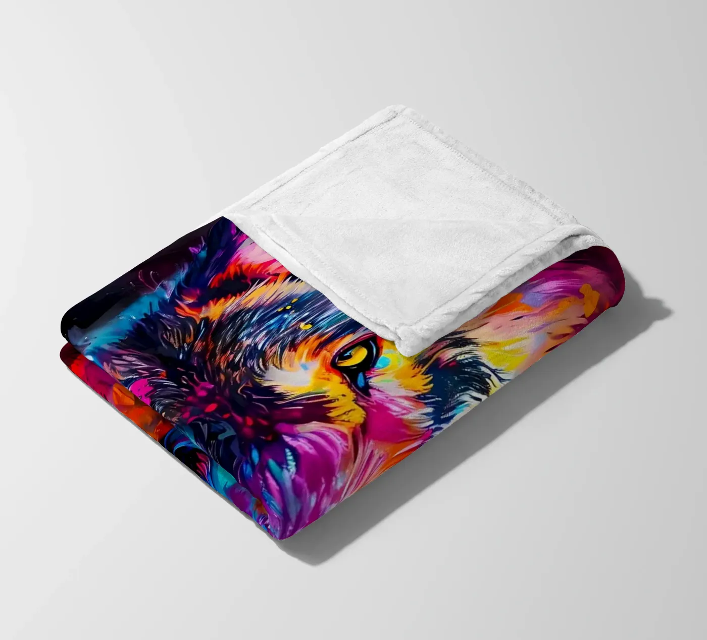 Wolf Dier fleecedeken van Pierre Walton