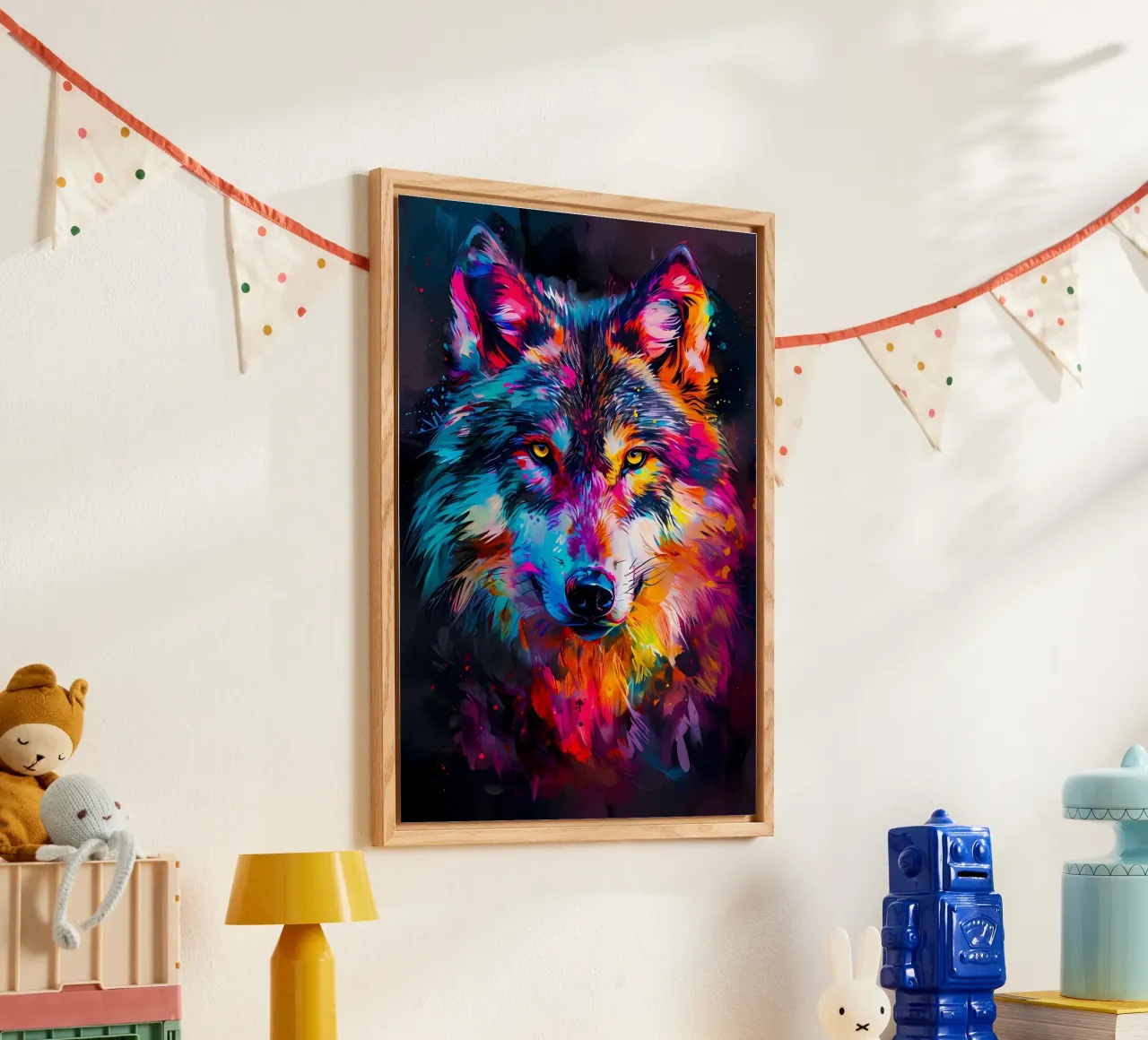 Animale lupo plexiglass da Pierre Walton