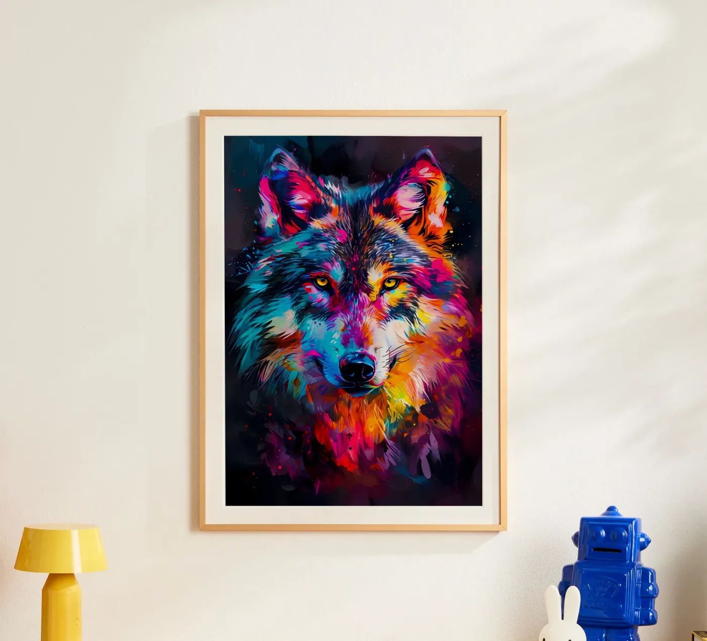 Wolf Dier poster van Pierre Walton