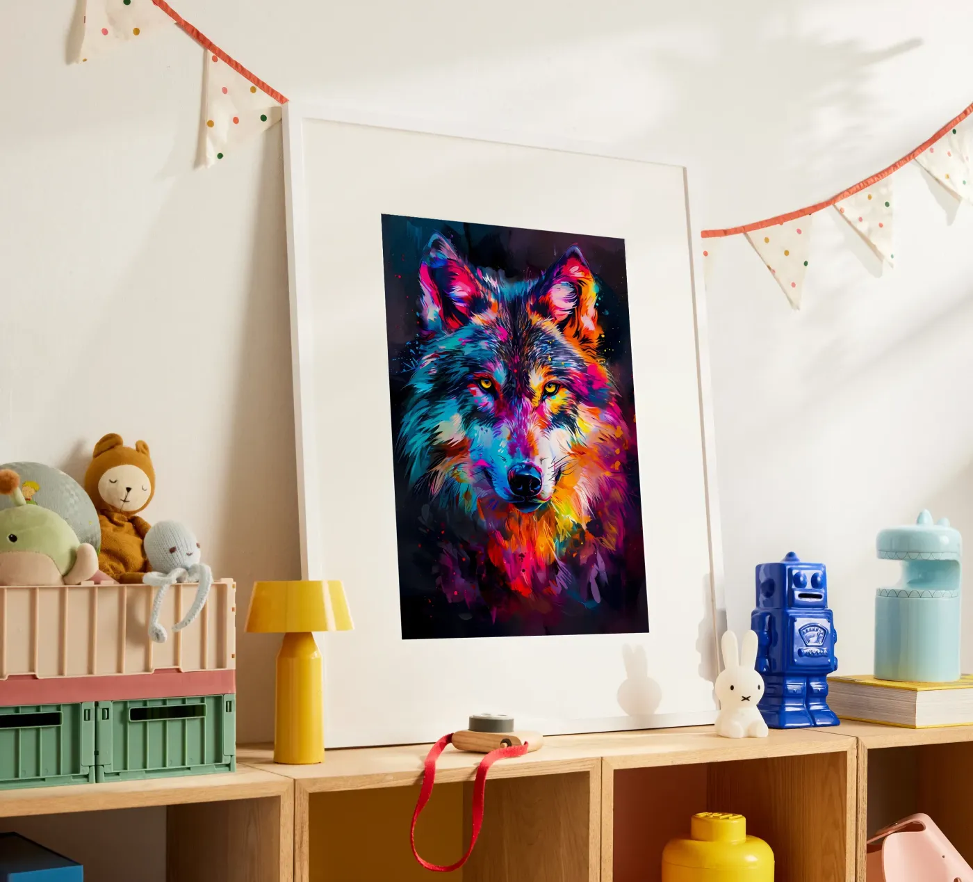 Wolf Animal poster van Pierre Walton
