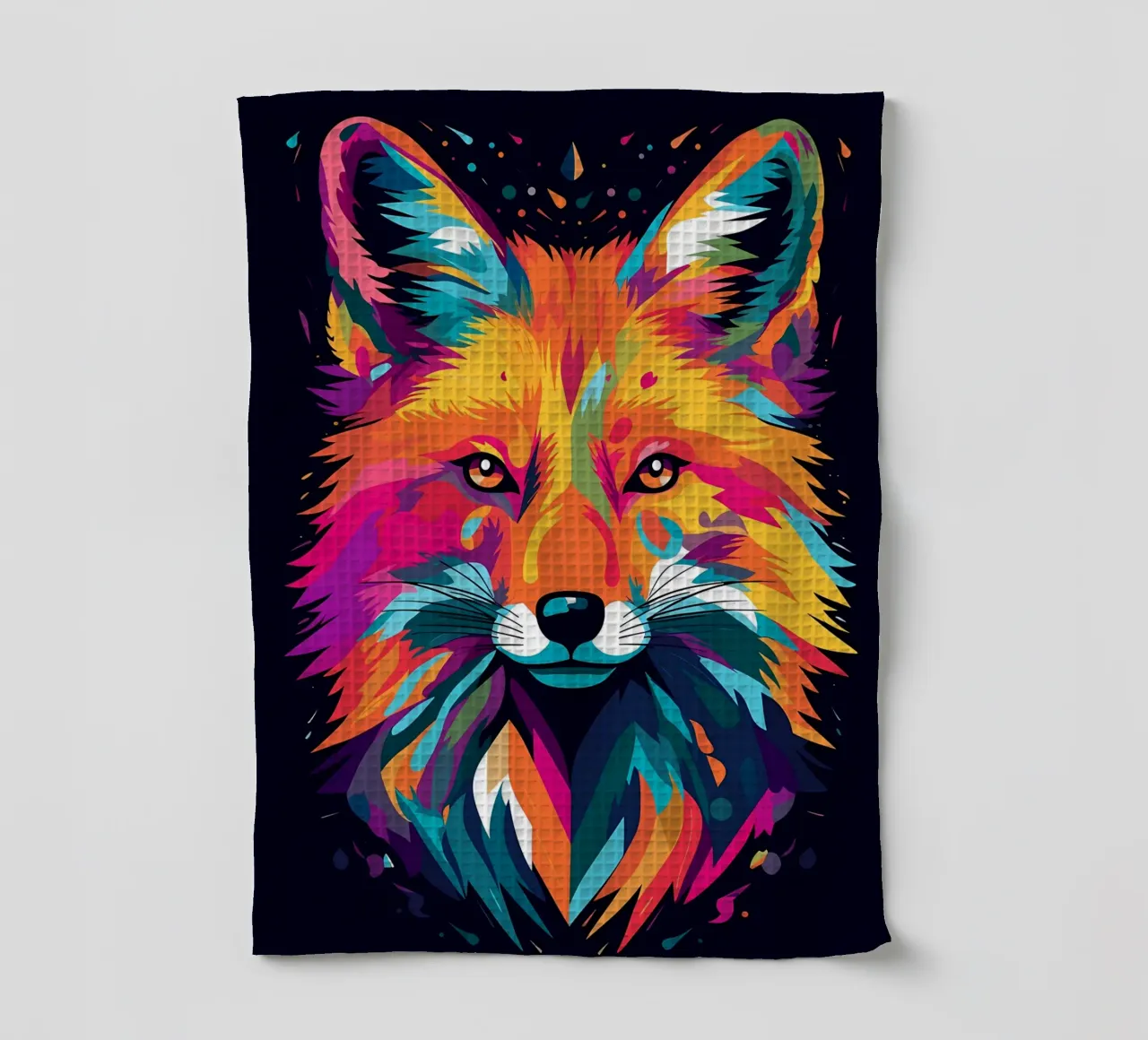 Wolf Animal tea towel by Pierre Walton