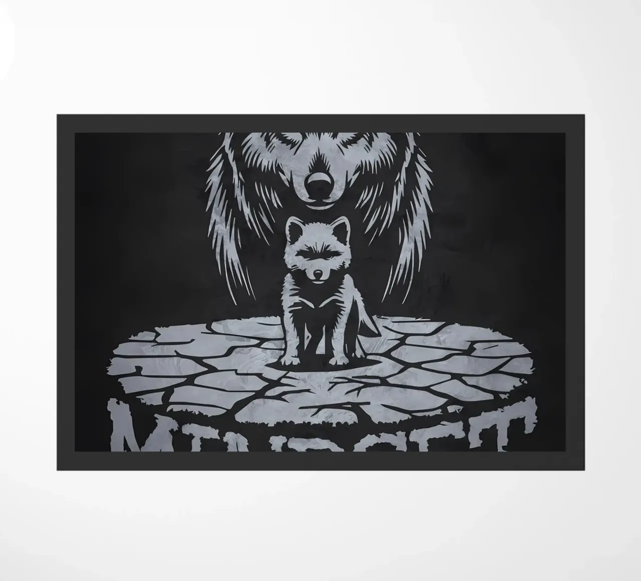 Wolf Dier deurmat van Pierre Walton