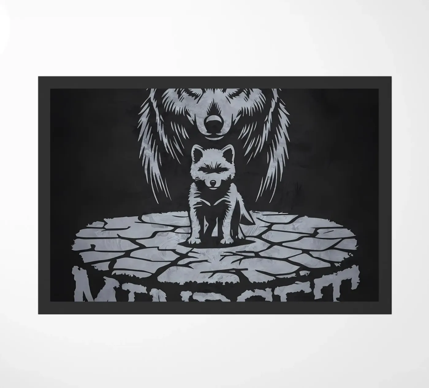 Wolf Tier Fußmatte von Pierre Walton