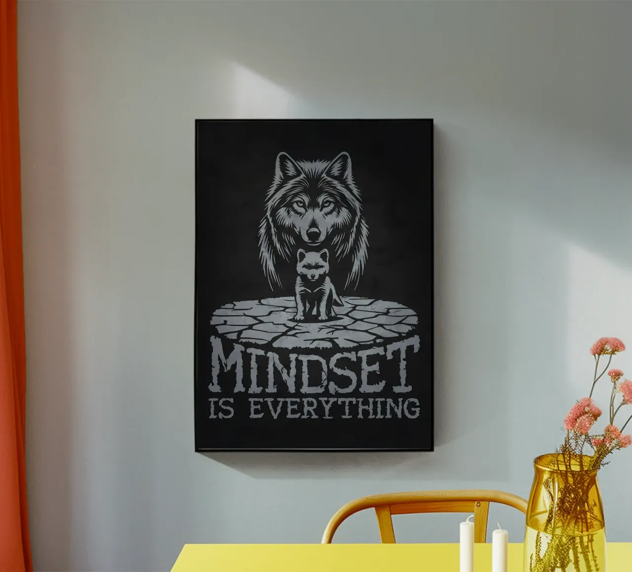 Animale lupo plexiglass da Pierre Walton