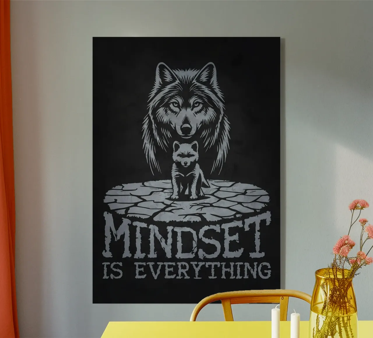 Animale lupo plexiglass da Pierre Walton